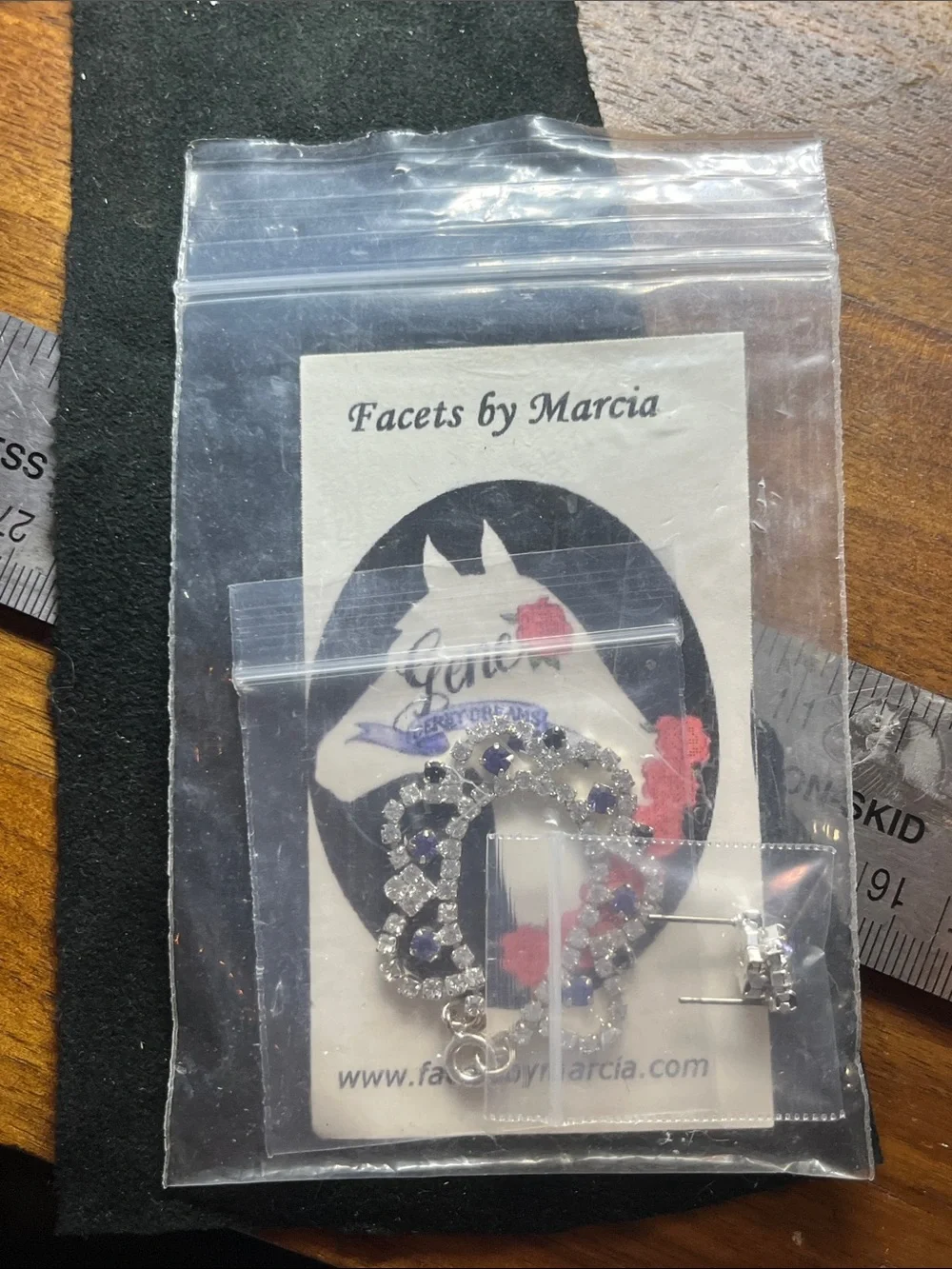 Rhinestone Crystal Statement Necklace by Facets by Marcia for 16” Fashion Dolls